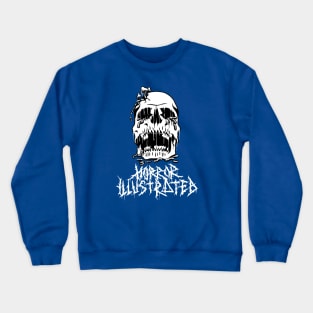 HORROR ILLUSTRATED W SKULL Crewneck Sweatshirt